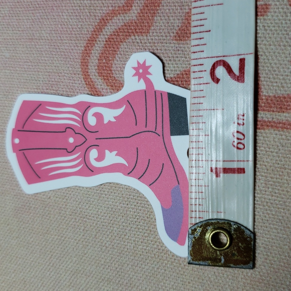 Pink Cowboy Boot Sticker (F) - Picture 2 of 4